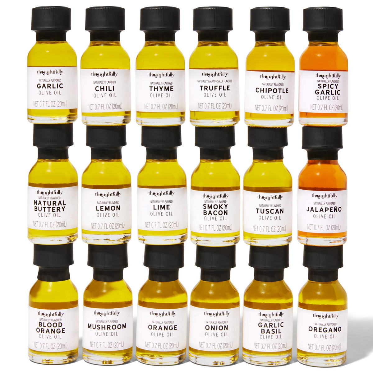Thoughtfully garlic basil EVOO bottle highlighting fresh herb flavor for cooking