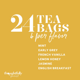 Thoughtfully Gourmet Tea gift-ready packaging simplifies gifting without extra wrapping.