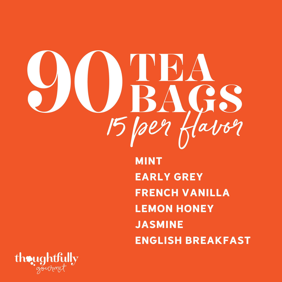 Thoughtfully Gourmet Tea Gift Set ready-to-gift packaging with ribbon-ready presentation.