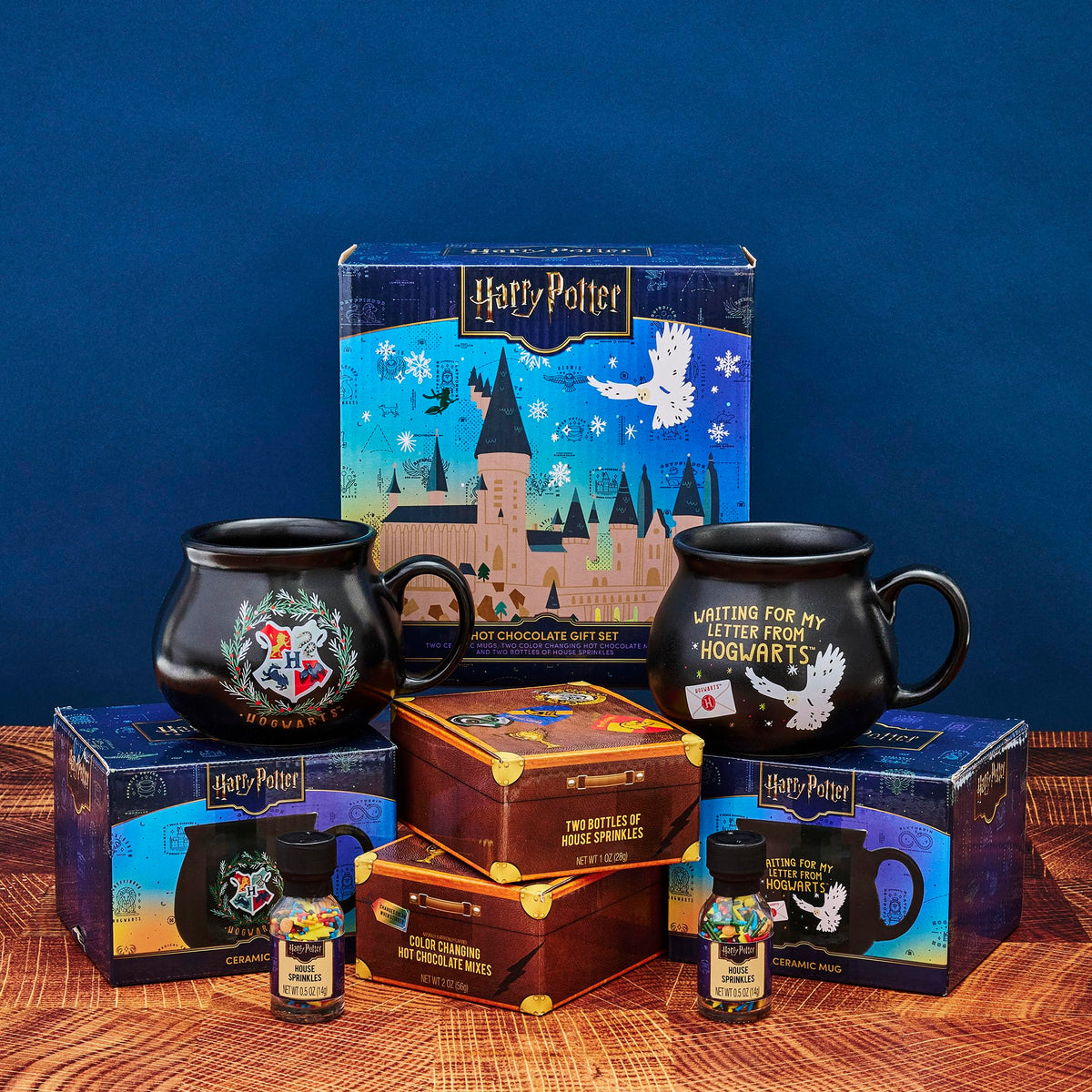 Thoughtfully Harry Potter gift set display ready for gifting to fans