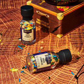 Thoughtfully Harry Potter house sprinkles add colorful fandom detail to each cup