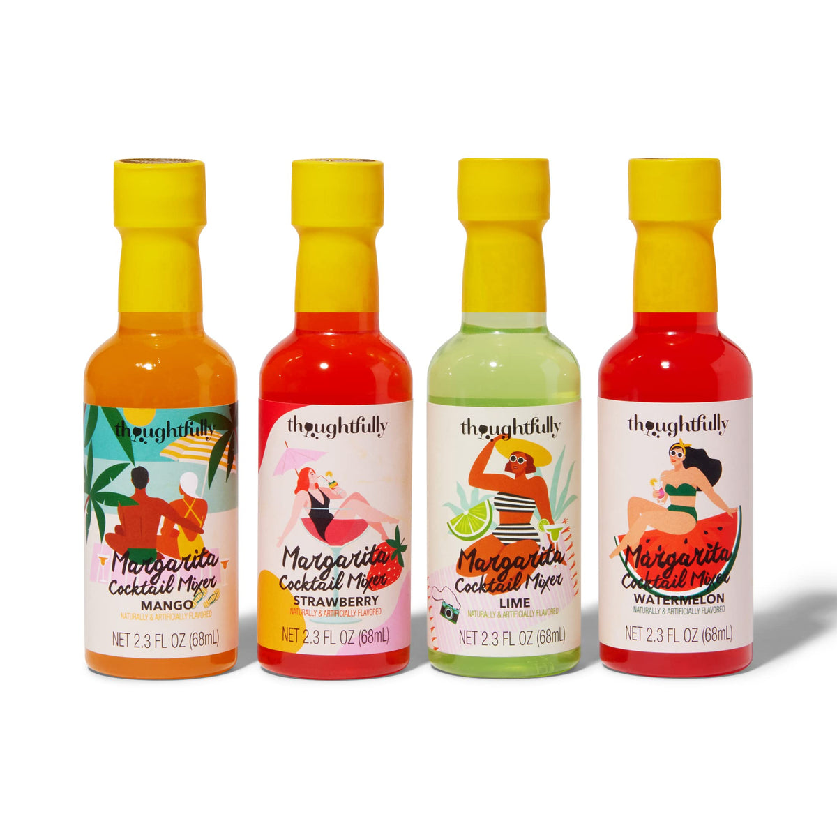 Thoughtfully Home Bar Setup – neatly packaged margarita mixers for home entertaining