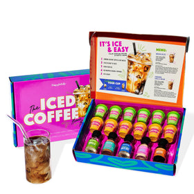 Thoughtfully iced coffee barista set gift pack for elegant at-home cafe drinks