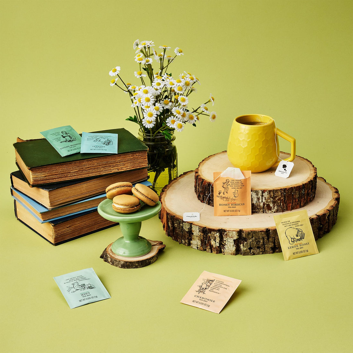 Thoughtfully Lemon Honey tea tin with bright citrus aroma for daytime sipping