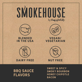 Thoughtfully Smokehouse Bacon BBQ sauce brings savory richness to grills.