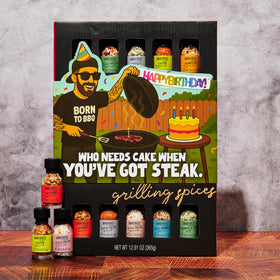 Cajun rub bottle delivers smoky spice and southern flair.
