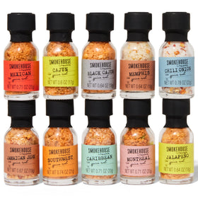 Thoughtfully Smokehouse mini bottles bring jalapeño and Montreal rubs to steaks.