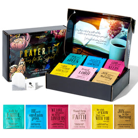 Thoughtfully Tea Affirmations gift set packaging, an elegant box for mindful gifting.