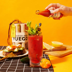 Thoughtfully The Good Hurt Fuego Chipotle Pepper bottle complements tacos and bowls.