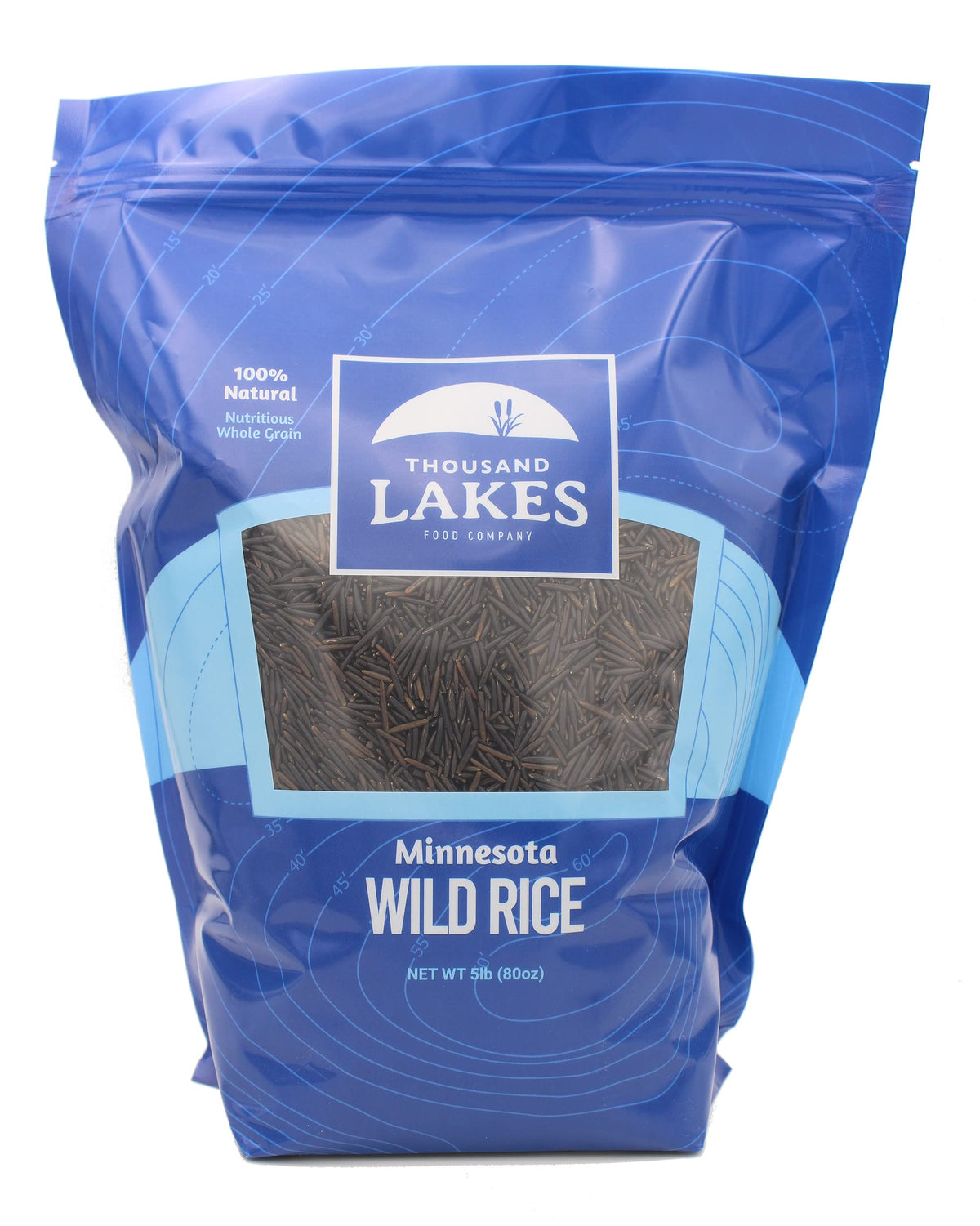 Thousand Lakes wild rice bulk bag ready for hearty meals and versatile dishes.