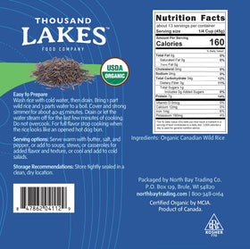 Thousand Lakes wild rice casserole dish showcasing hearty protein and depth.