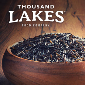 Herb-infused wild rice salad featuring Thousand Lakes rice.