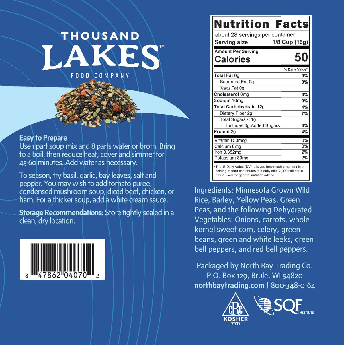 Thousand Lakes mix ingredients laid out for vibrant soup base