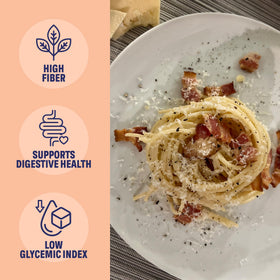 Three Farm Daughters spaghetti bulk pack on shelf for families.