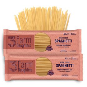 Three Farm Daughters spaghetti pack front view, two-pack for easy meals.