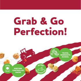 Three Farmers grab-and-go snack pack offers convenient, mess-free lunch option.