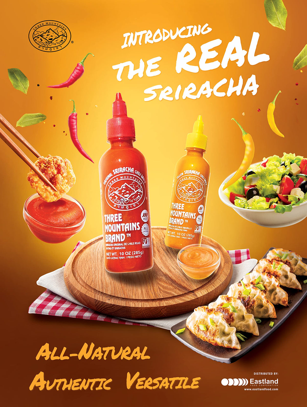 Label close-up highlights non-GMO and all-natural ingredients