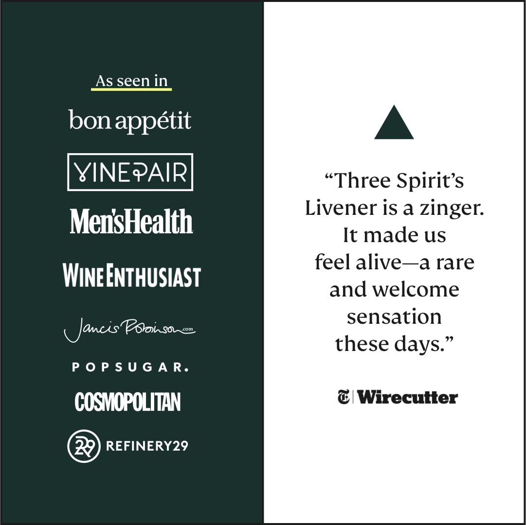 Gift-ready Three Spirit Livener packaging appealing to health-minded hosts