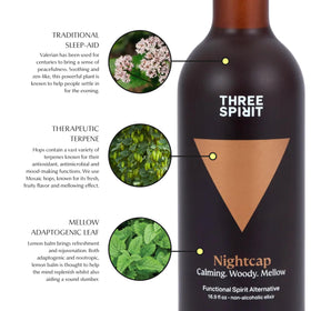 Three Spirit Nightcap bartender-pour demonstrates easy mixing for mocktails.