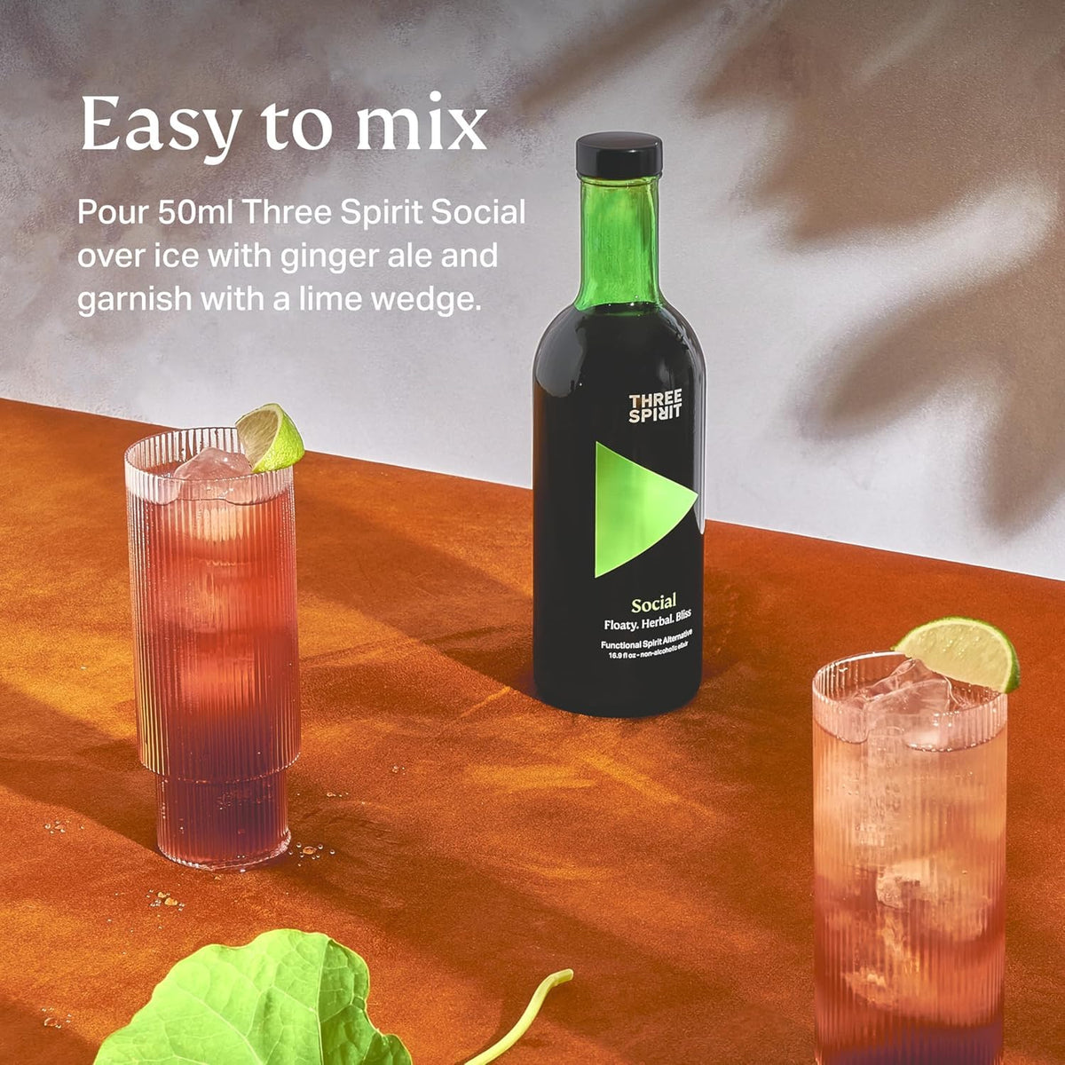 Three Spirit Social Elixir gift pack highlights alcohol-free, vegan-friendly options.