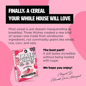 Three Wishes 6-pack box showing convenient household breakfast option.