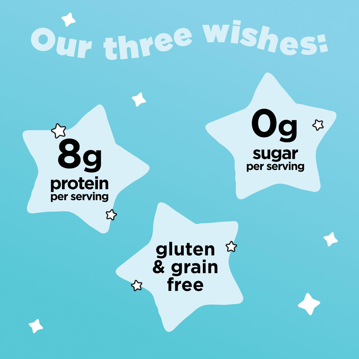 Three Wishes grain-free cereal serving bowl showcasing a crunchy unsweetened breakfast.