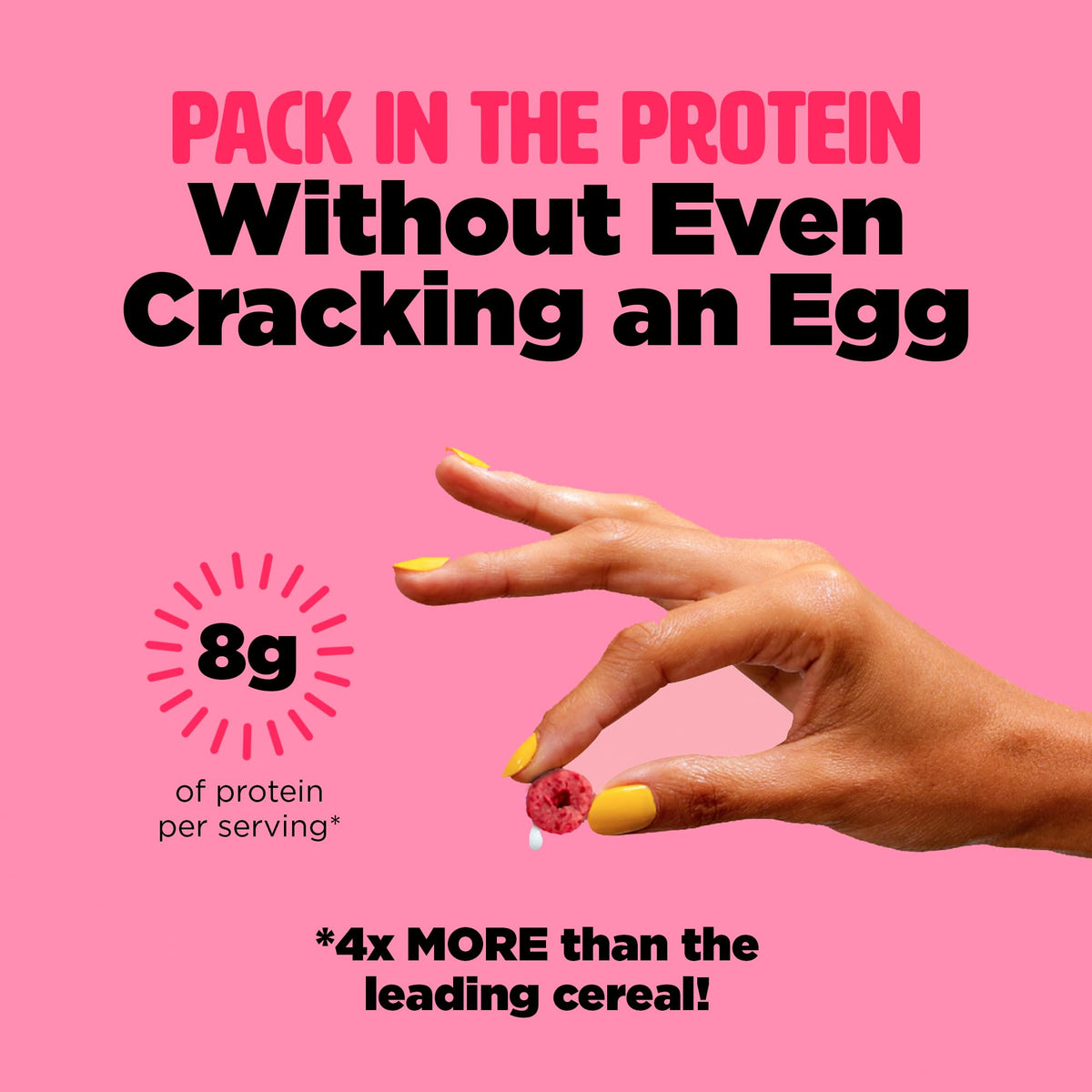 Three Wishes grain-free protein cereal Strawberry flavor box pairs sweetness with energy.