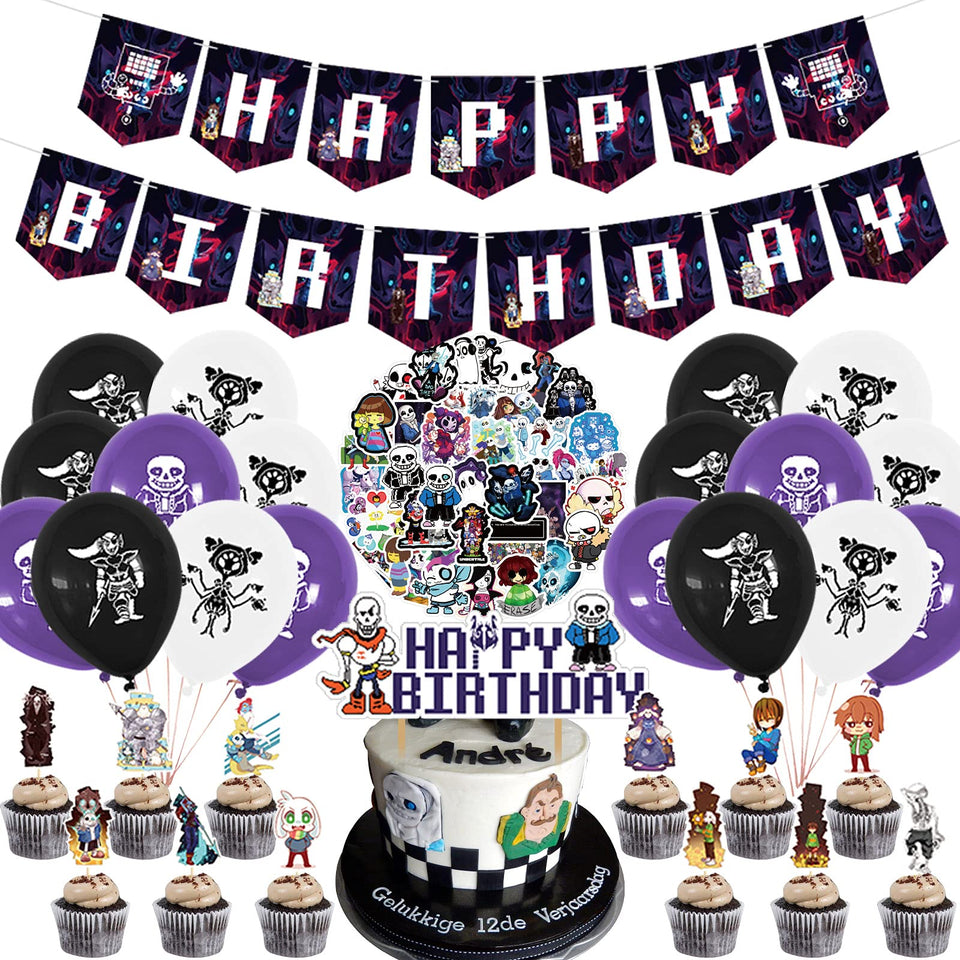 THREEMAO Undertale banner adds color to birthday décor and photo-worthy moments.