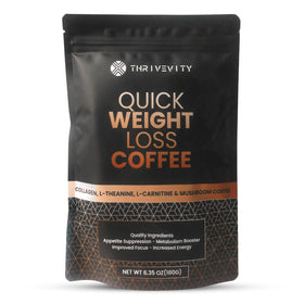 Thrivevity Instant Mushroom Coffee bottle label with Lion’s Mane for focused mornings.