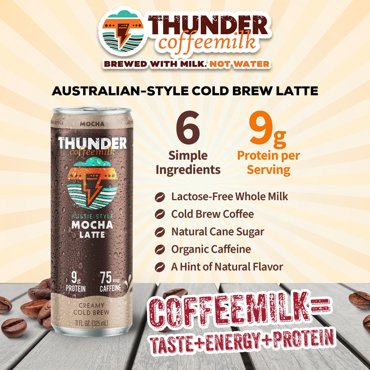 Thunder CoffeeMilk grab-and-go can ideal for busy mornings