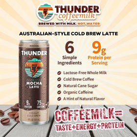 Thunder CoffeeMilk grab-and-go can ideal for busy mornings