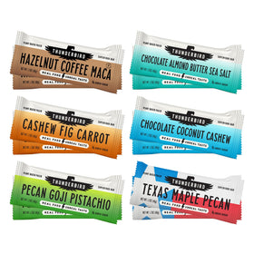 Thunderbird Real Food Bars energy snack with gluten-free protein boost for active days.