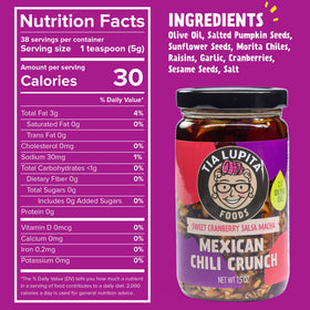 TIA LUPITA Glass jar pack showcases authentic Mexican snack with natural ingredients.
