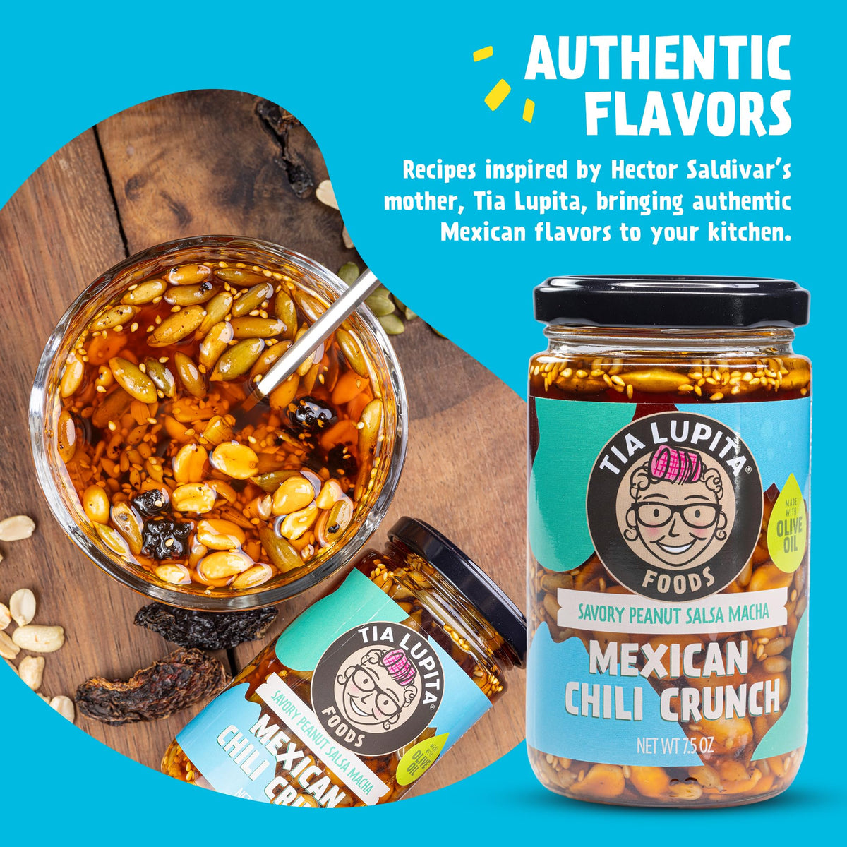 TIA LUPITA glass jar packaging signals quality and convenient storage