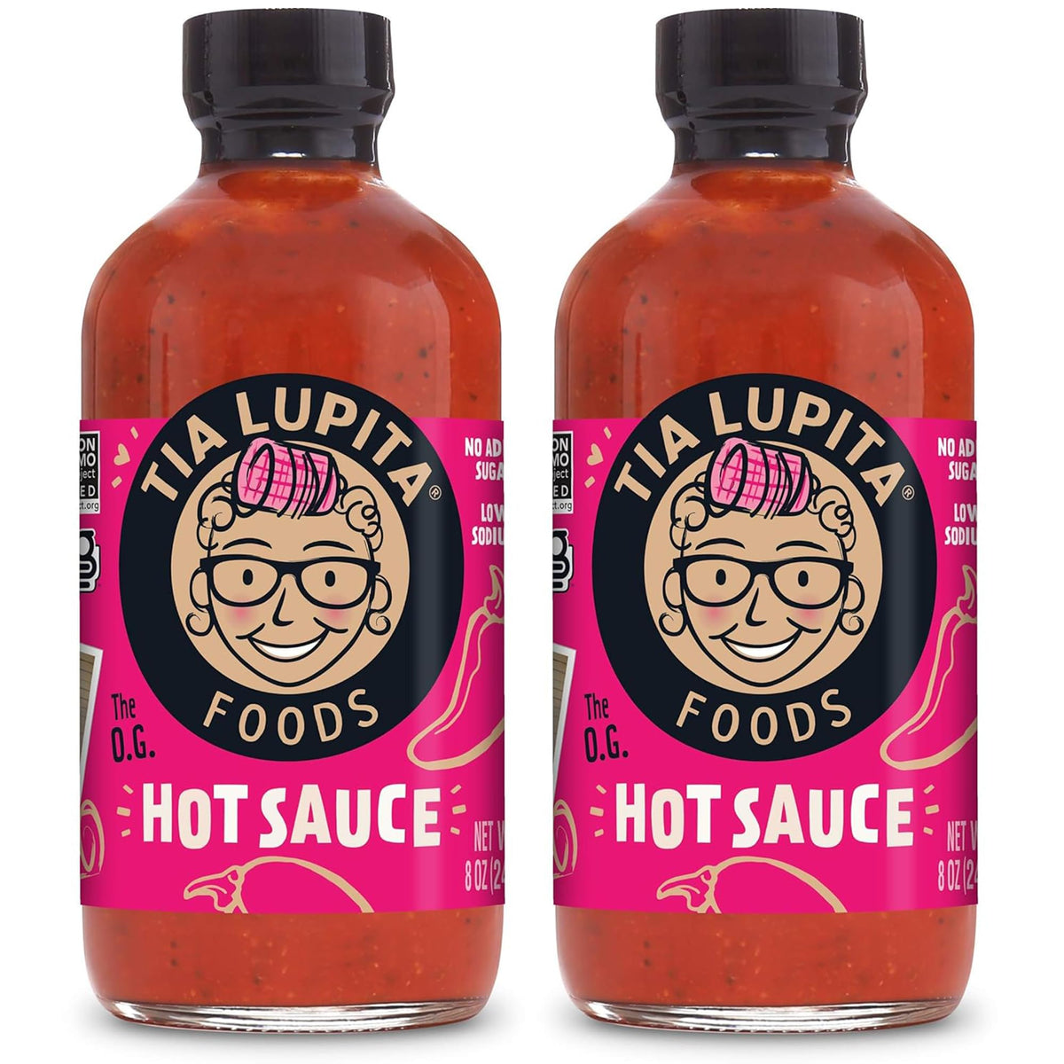 TIA LUPITA Hot Sauce bottle showing smoky-sweet flavor for everyday meals.