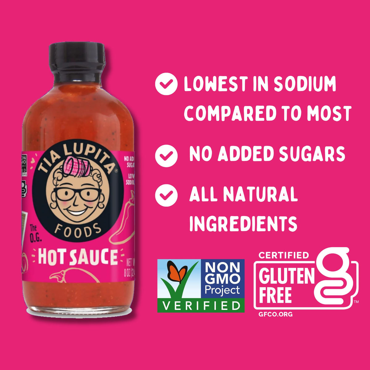 TIA LUPITA Jalapeño hot sauce bottle delivers bold heat