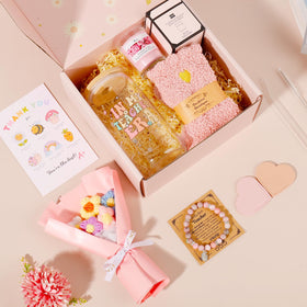 TIAN DIAN gift box closed, stylish exterior ready to present to a beloved teacher.