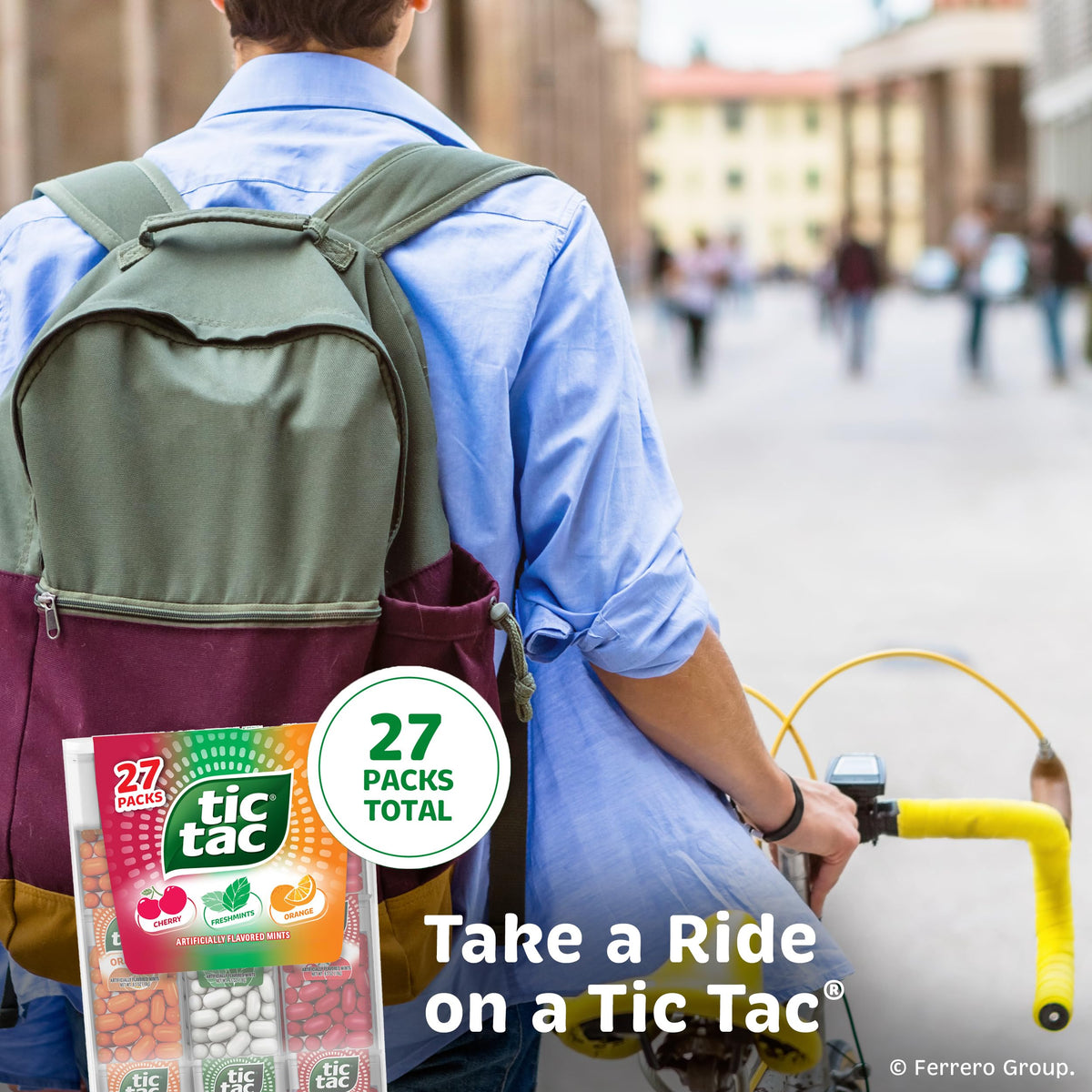 Tic Tac Cherry pack close-up showing tart sweetness