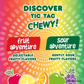 TIC TAC CHEWY Fruit Adventure bulk-pack packaging variation, ideal for gifting or sharing