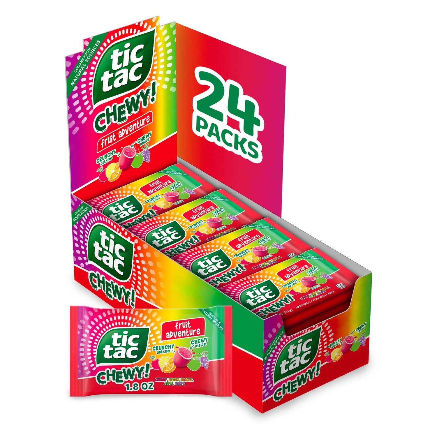 TIC TAC CHEWY Fruit Adventure bulk pack ideal for sharing at parties.