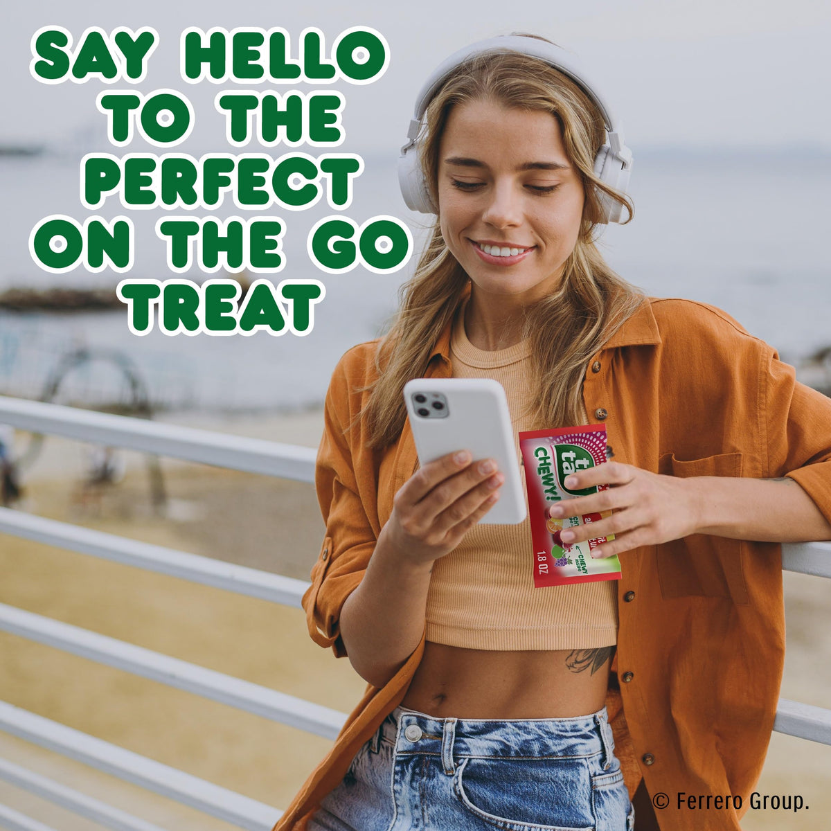 TIC TAC CHEWY Fruit Adventure lemon flavor image showcases zesty brightness