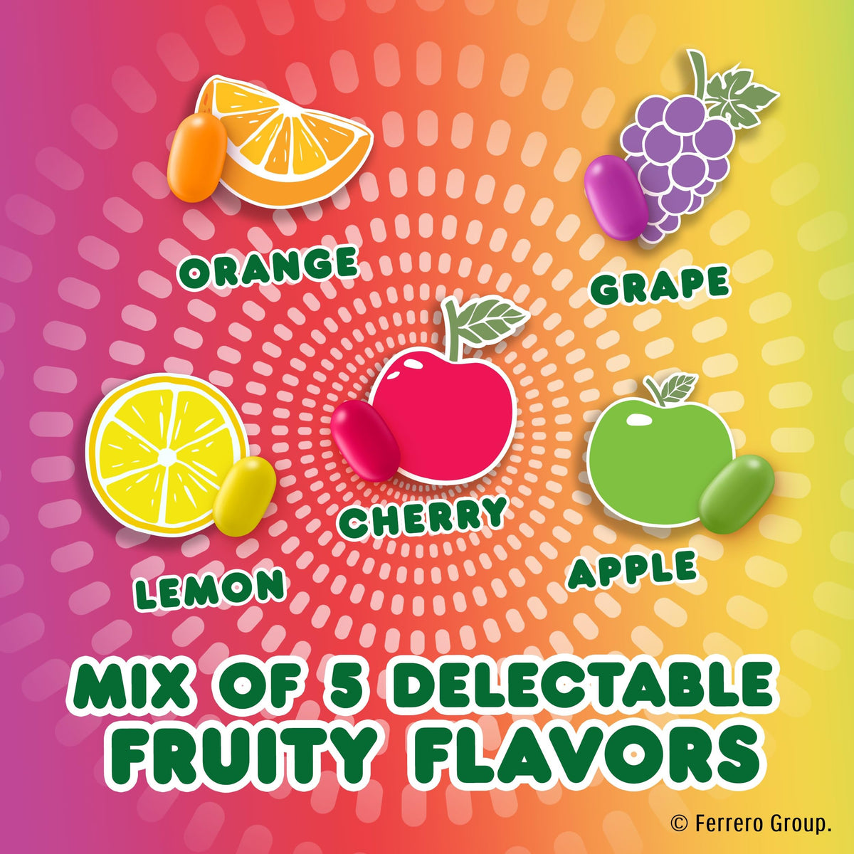 TIC TAC CHEWY Fruit Adventure orange flavor visual highlights vibrant color