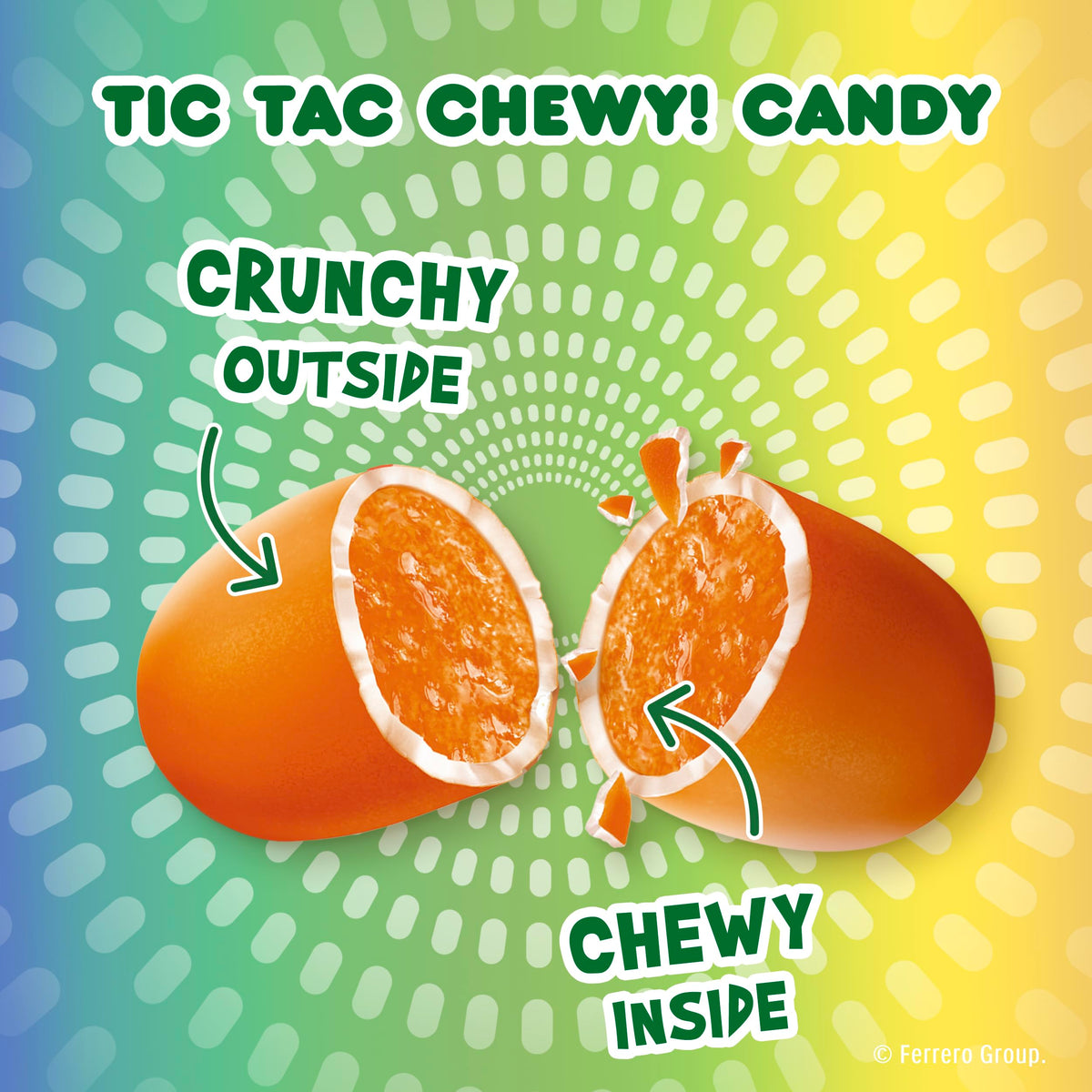 TIC TAC CHEWY Sour Adventure lemon flavor bright and zesty.