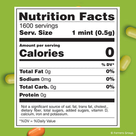 Tic Tac Citrus Adventure back panel showing bulk eight-pack branding for sharing