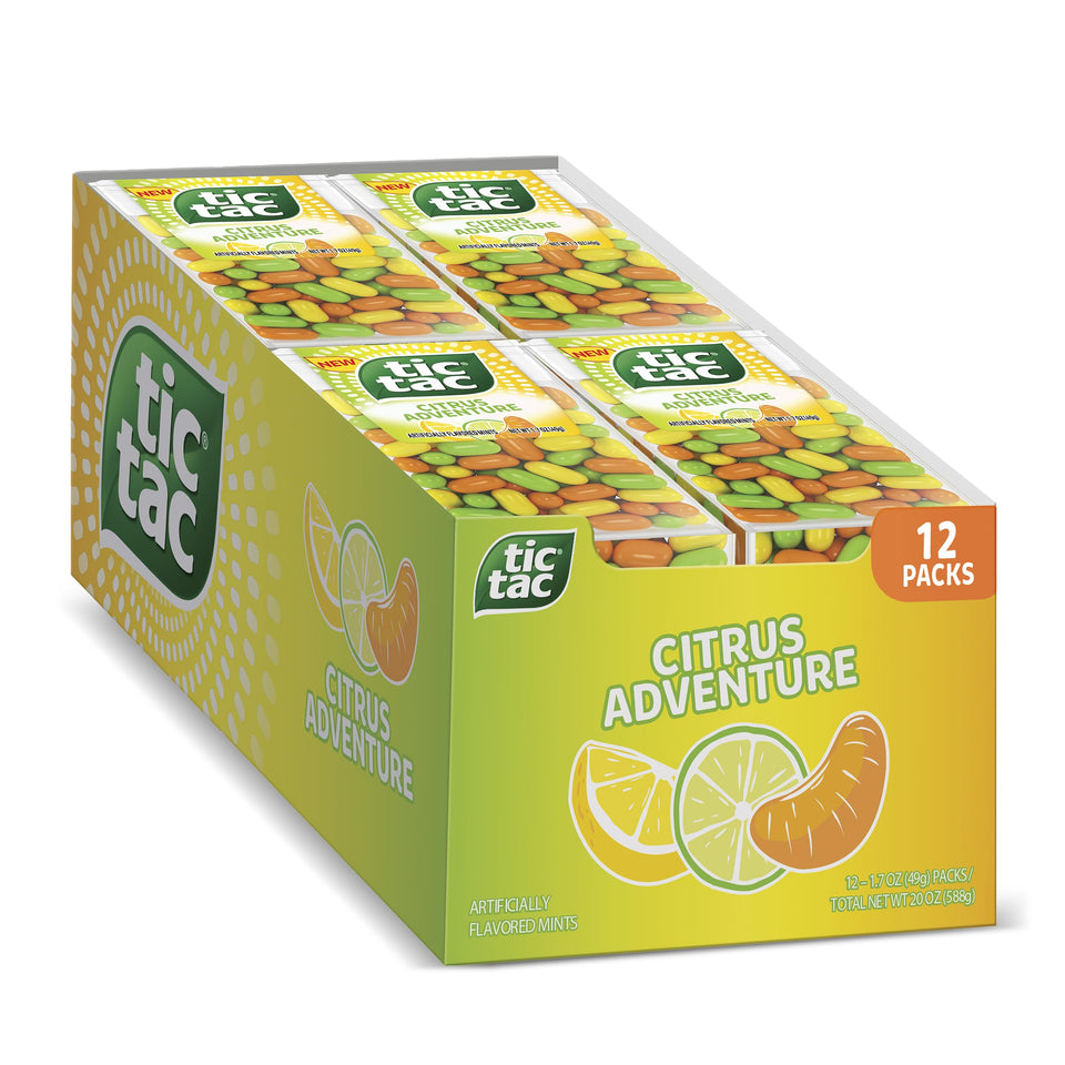 Tic Tac Citrus Adventure pocket pack for on-the-go refreshment.
