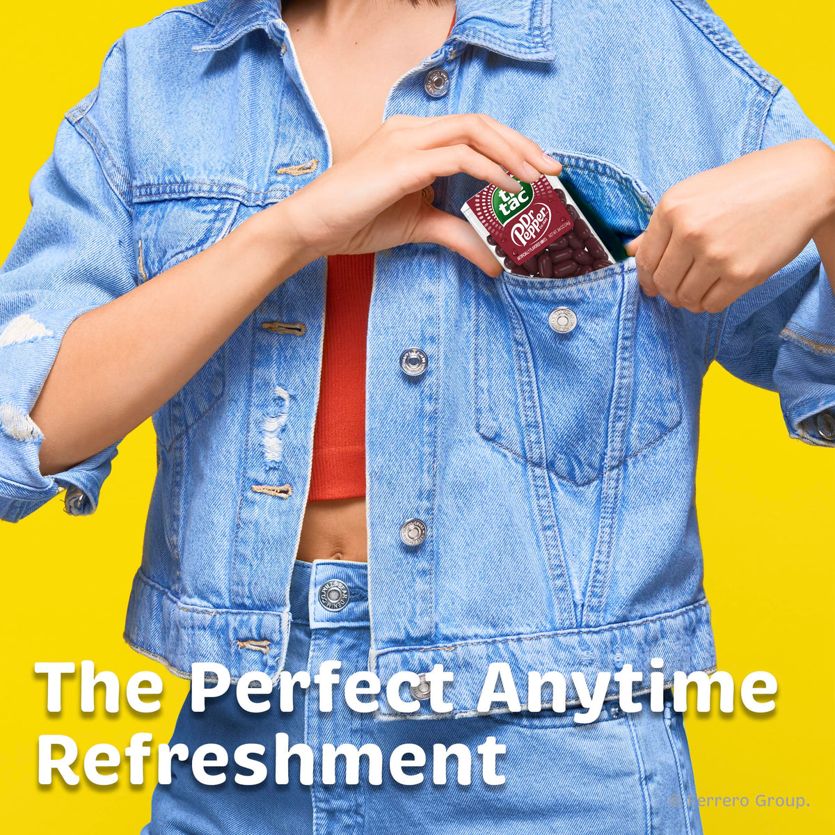 Tic Tac Dr Pepper brand logo visible on packaging.