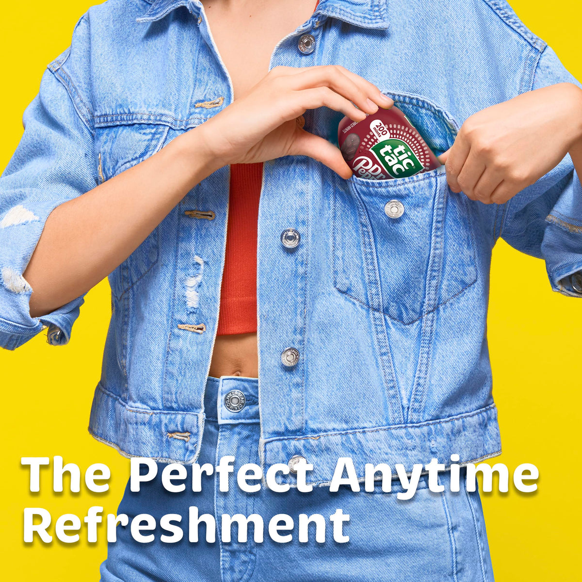 Dr Pepper flavored Tic Tac mints provide a familiar note in pockets.