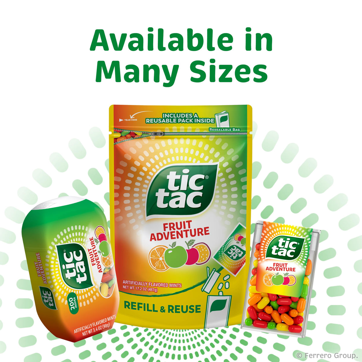 Tic Tac Fruit Adventure soccer party favors, ready for sharing.