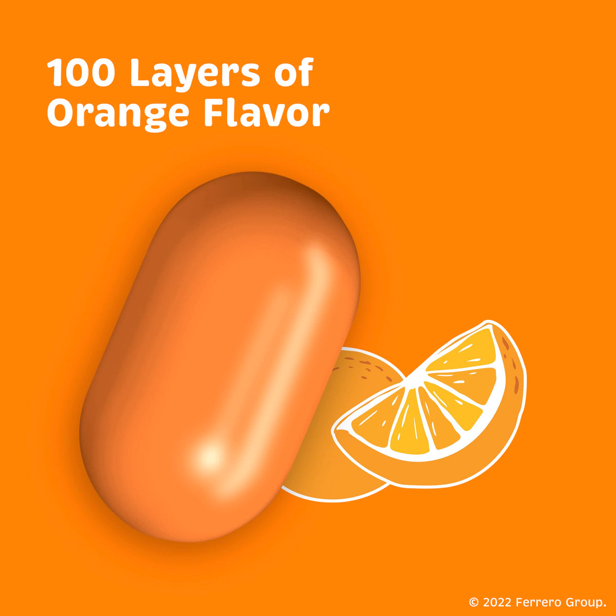Tic Tac orange mints pocket-size pack, ideal for on-the-go refreshment.