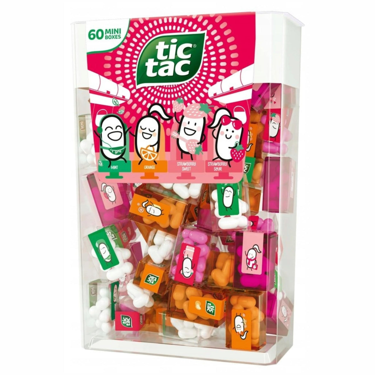 Tic Tac Travels Strawberry Edition pack showing the strawberry edition pack for on-the-go refreshment